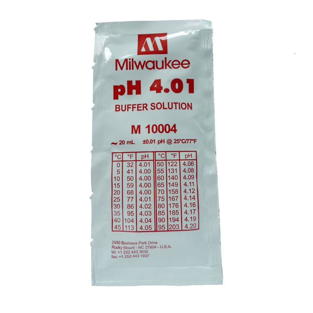 Solucion Buffer Milwaukee PH 4 x 20ml.