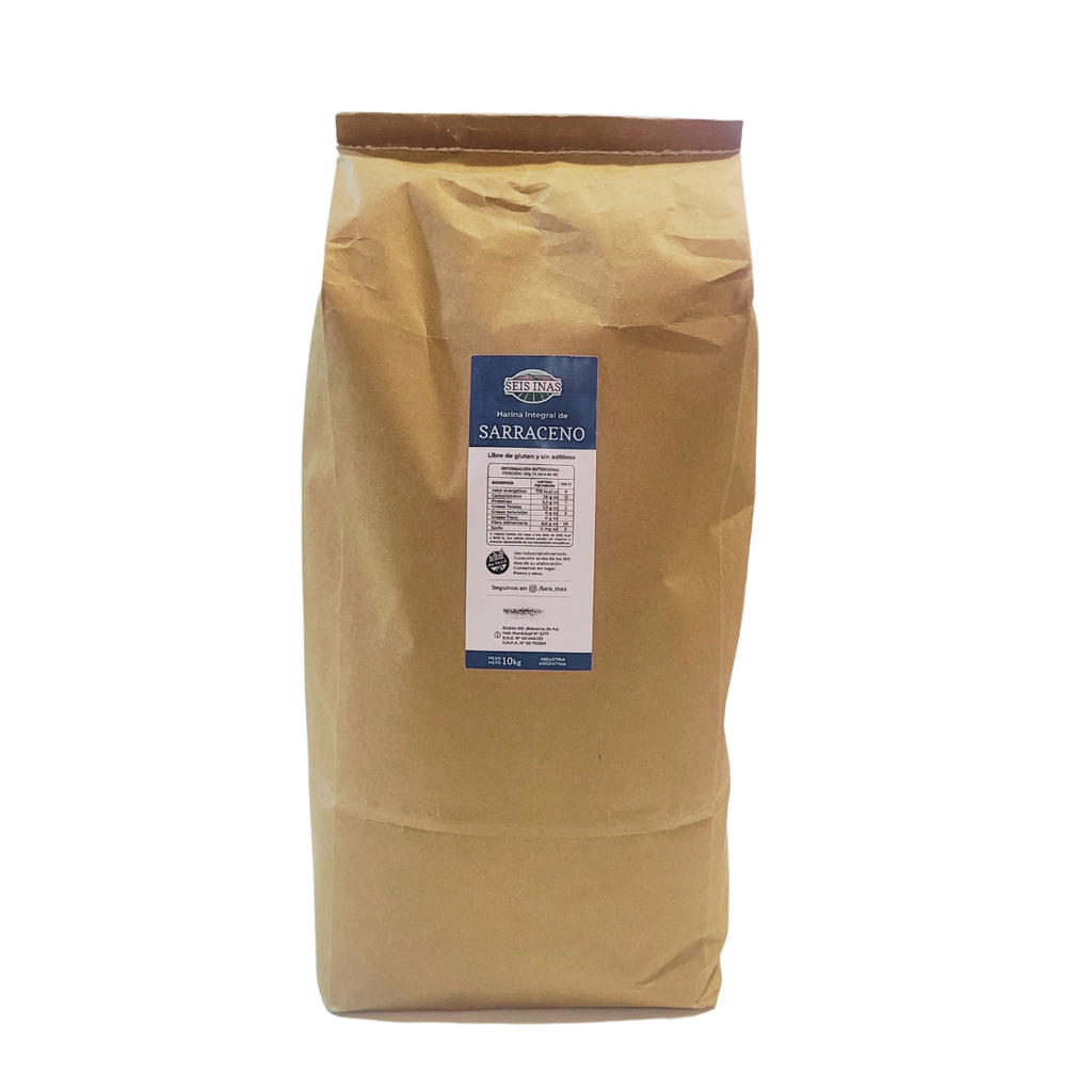 Harina Integral de Trigo Sarraceno x 10 kgs - Seis Inas